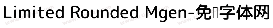 Limited Rounded Mgen字体转换